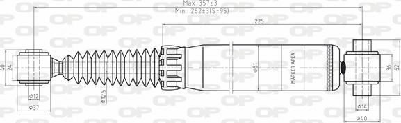 Open Parts SAB8043.32 - Амортизатор autosila-amz.com