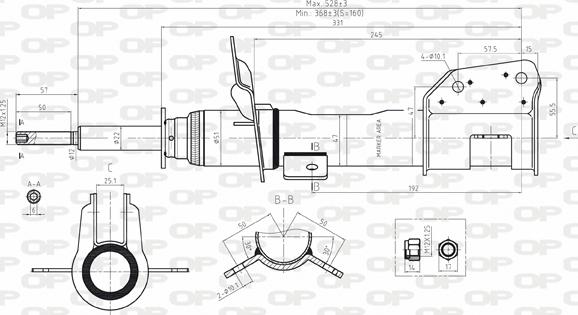 Open Parts SAB8050.31 - Амортизатор autosila-amz.com