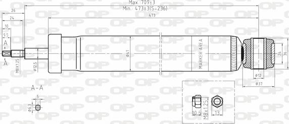 Open Parts SAB8065.32 - Амортизатор autosila-amz.com