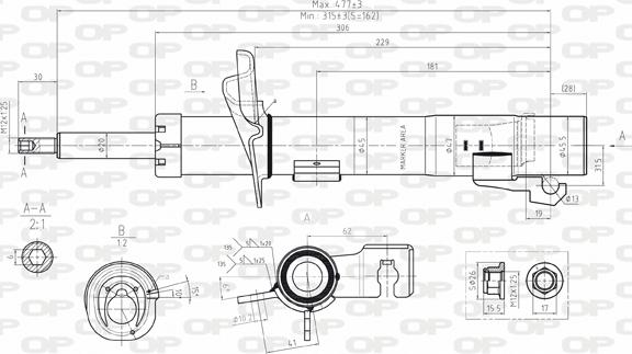 Open Parts SAB8066.31 - Амортизатор autosila-amz.com