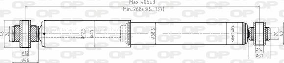 Open Parts SAB8004.32 - Амортизатор autosila-amz.com
