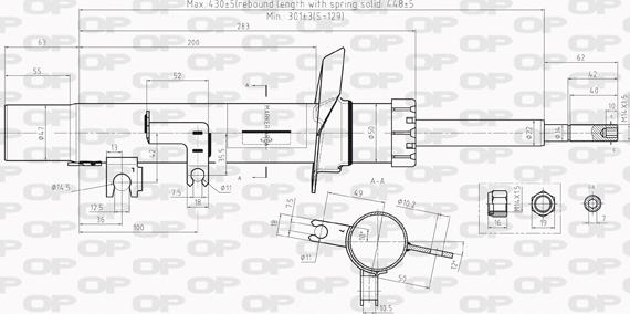 Open Parts SAB8011.31 - Амортизатор autosila-amz.com