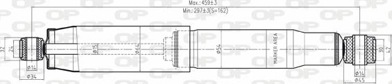 Open Parts SAB8018.32 - Амортизатор autosila-amz.com