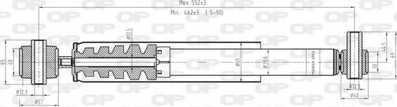 Open Parts SAB8081.32 - Амортизатор autosila-amz.com