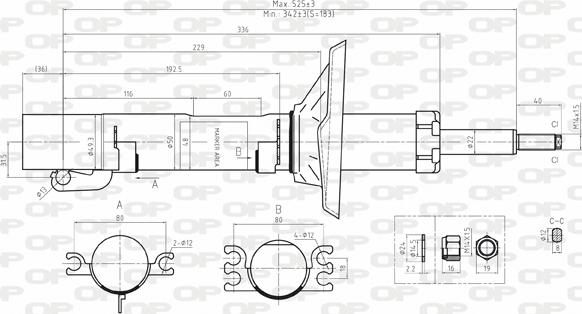 Open Parts SAB8024.31 - Амортизатор autosila-amz.com