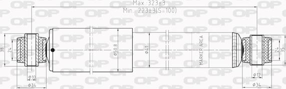 Open Parts SAB8020.32 - Амортизатор autosila-amz.com