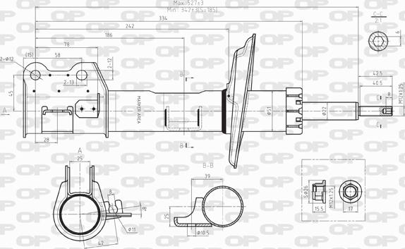 Open Parts SAB8022.31 - Амортизатор autosila-amz.com