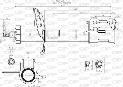 Open Parts SAB8075.31 - Амортизатор autosila-amz.com