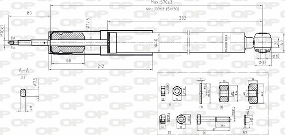 Open Parts SAB8076.32 - Амортизатор autosila-amz.com