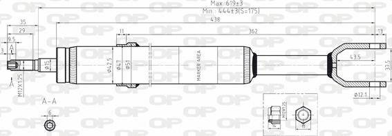 Open Parts SAB8070.31 - Амортизатор autosila-amz.com