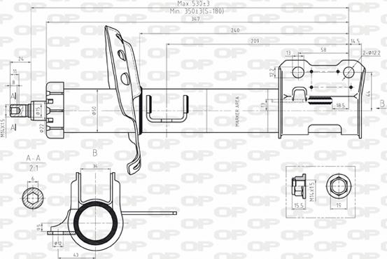 Open Parts SAB8078.31 - Амортизатор autosila-amz.com