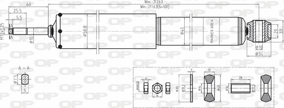 Open Parts SAB8146.31 - Амортизатор autosila-amz.com