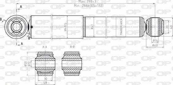 Open Parts SAB8141.32 - Амортизатор autosila-amz.com