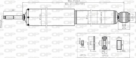 Open Parts SAB8148.11 - Амортизатор autosila-amz.com