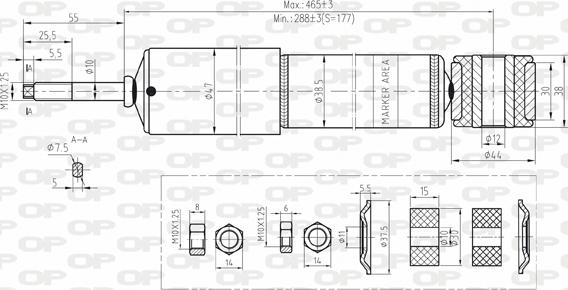 Open Parts SAB8158.32 - Амортизатор autosila-amz.com