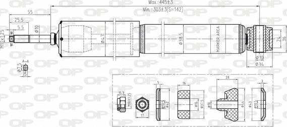 Open Parts SAB8153.32 - Амортизатор autosila-amz.com