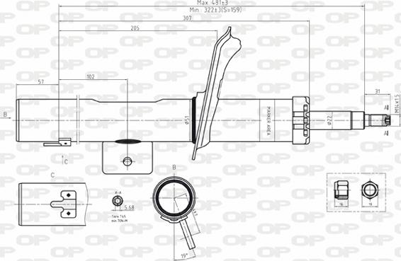 Open Parts SAB8165.31 - Амортизатор autosila-amz.com