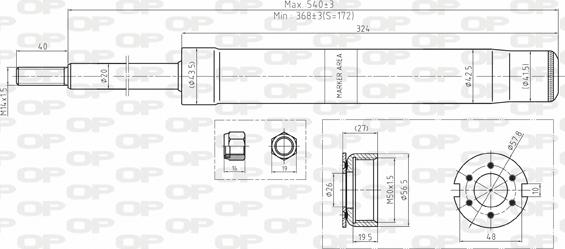 Open Parts SAB8161.31 - Амортизатор autosila-amz.com