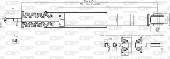 Open Parts SAB8168.32 - Амортизатор autosila-amz.com