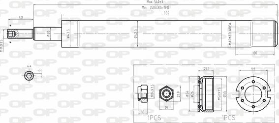 Open Parts SAB8163.11 - Амортизатор autosila-amz.com