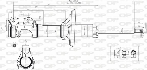 Open Parts SAB8167.31 - Амортизатор autosila-amz.com