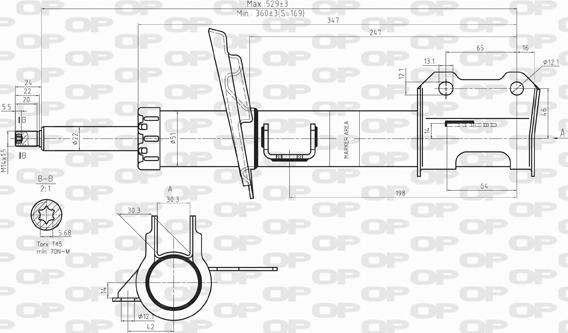 Open Parts SAB8106.31 - Амортизатор autosila-amz.com