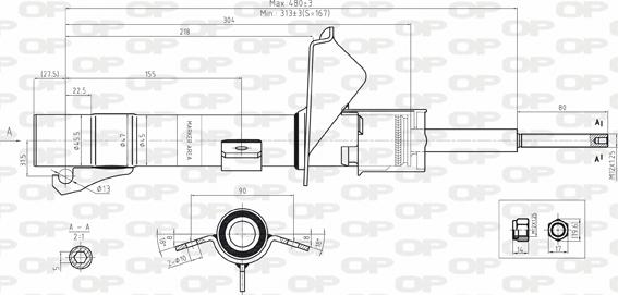 Open Parts SAB8103.31 - Амортизатор autosila-amz.com