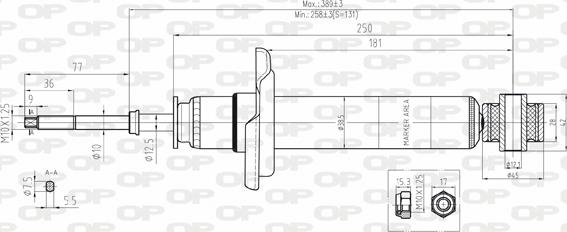 Open Parts SAB8102.32 - Амортизатор autosila-amz.com