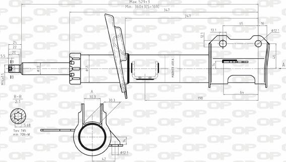 Open Parts SAB8107.31 - Амортизатор autosila-amz.com