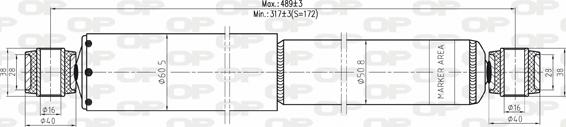 Open Parts SAB8115.32 - Амортизатор autosila-amz.com