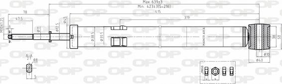 Open Parts SAB8116.32 - Амортизатор autosila-amz.com