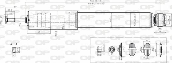 Open Parts SAB8188.12 - Амортизатор autosila-amz.com