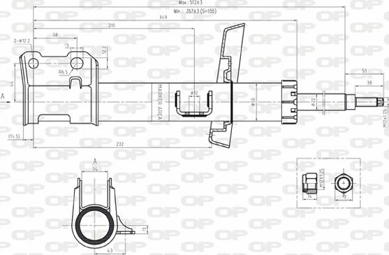 Open Parts SAB8123.31 - Амортизатор autosila-amz.com