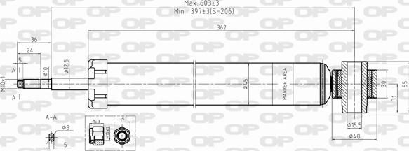 Open Parts SAB8394.32 - Амортизатор autosila-amz.com