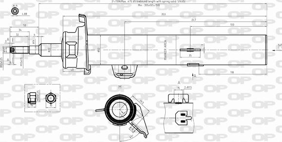 Open Parts SAB8398.31 - Амортизатор autosila-amz.com