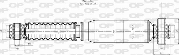 Open Parts SAB8355.32 - Амортизатор autosila-amz.com