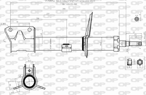 Open Parts SAB8358.31 - Амортизатор autosila-amz.com