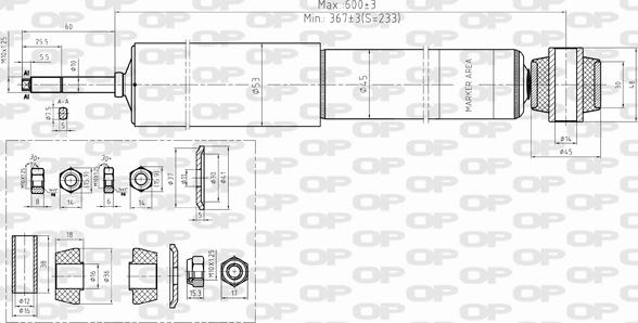 Open Parts SAB8353.32 - Амортизатор autosila-amz.com