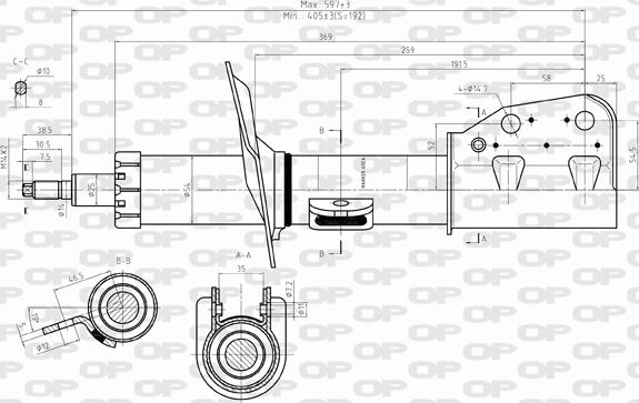 Open Parts SAB8352.31 - Амортизатор autosila-amz.com