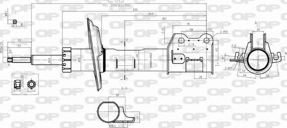 Open Parts SAB8385.31 - Амортизатор autosila-amz.com