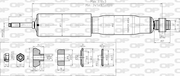 Open Parts SAB8380.31 - Амортизатор autosila-amz.com