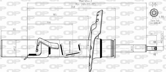 Open Parts SAB8387.31 - Амортизатор autosila-amz.com