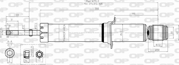 Open Parts SAB8336.32 - Амортизатор autosila-amz.com