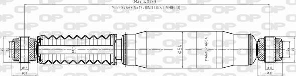 Open Parts SAB8330.32 - Амортизатор autosila-amz.com