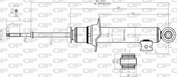 Open Parts SAB8333.31 - Амортизатор autosila-amz.com