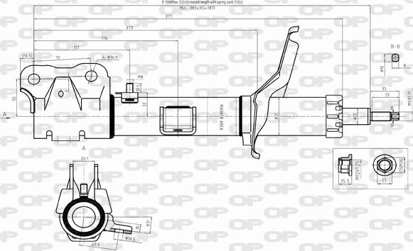 Open Parts SAB8321.31 - Амортизатор autosila-amz.com