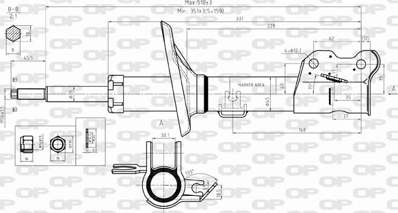 Open Parts SAB8294.31 - Амортизатор autosila-amz.com