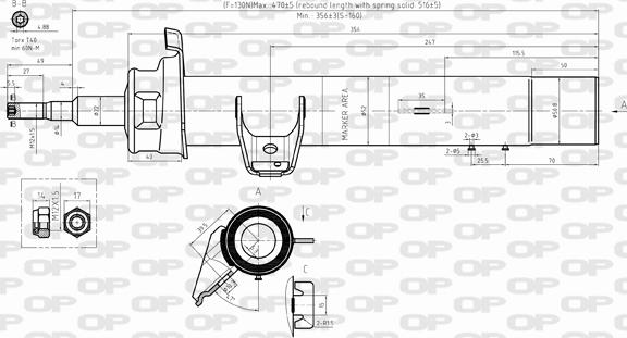 Open Parts SAB8291.31 - Амортизатор autosila-amz.com
