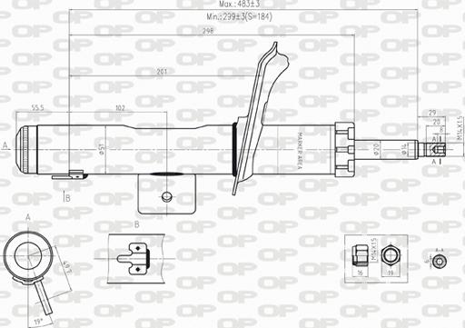 Open Parts SAB8245.11 - Амортизатор autosila-amz.com