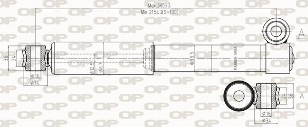 Open Parts SAB8253.32 - Амортизатор autosila-amz.com
